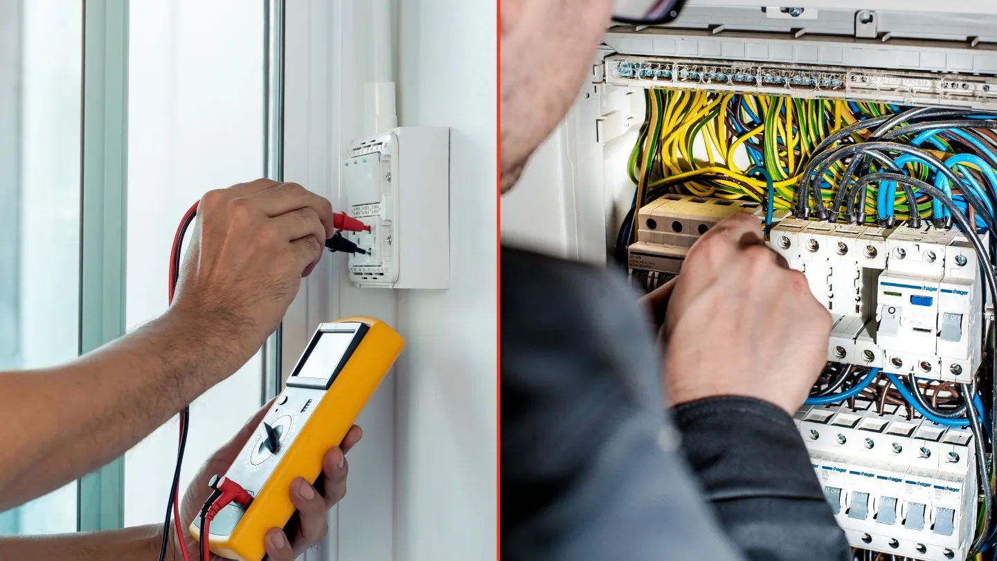 AE Electric electrician at work